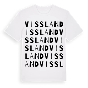 Vissland ordlek t-shirt – ekologisk bomull t-shirt från PinShirt