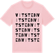 Pink Cotton t-shirt med Vitsten ordlek t-shirt