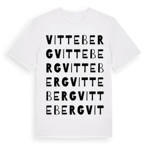 Vitteberg ordlek t-shirt – ekologisk bomull t-shirt från Pinshirt