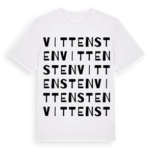 Vittensten ordlek t-shirt – ekologisk bomull t-shirt från PinShirt