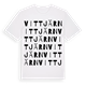 White t-shirt med Vittjärn ordlek t-shirt