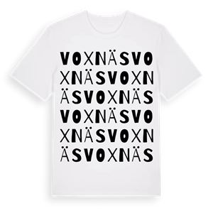 Voxnäs ordlek t-shirt – ekologisk bomull t-shirt från Pinshirt