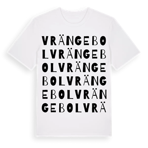 Vrängebol ordlek t-shirt – ekologisk bomull t-shirt från PinShirt