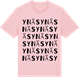 Pink Cotton t-shirt med Ynäs ordlek t-shirt
