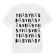 White t-shirt med Ynäs ordlek t-shirt