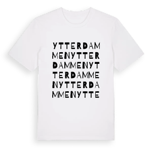 Ytterdammen ordlek t-shirt – ekologisk bomull t-shirt från PinShirt