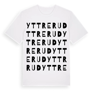 Yttre Rud ordlek t-shirt – ekologisk bomull t-shirt från Pinshirt