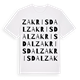 Zakrisdal ordlek t-shirt