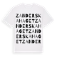 Zanderska haget ordlek t-shirt