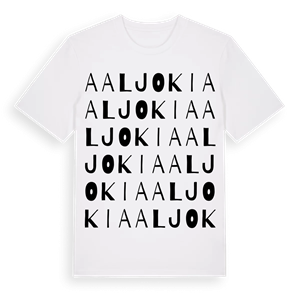 Aaljoki ordlek t-shirt – ekologisk bomull t-shirt från Pinshirt