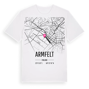 Armfelt karta t-shirt – ekologisk bomull t-shirt från Pinshirt