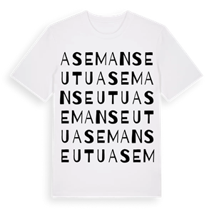 Asemanseutu ordlek t-shirt – ekologisk bomull t-shirt från Pinshirt