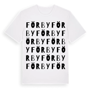 Förby ordlek t-shirt – ekologisk bomull t-shirt från Pinshirt