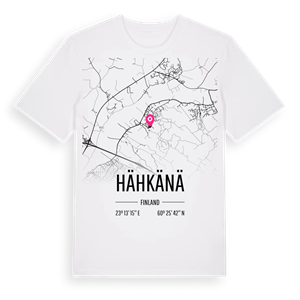 Hähkänä karta t-shirt – ekologisk bomull t-shirt från Pinshirt