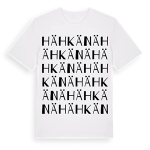 Hähkänä ordlek t-shirt – ekologisk bomull t-shirt från Pinshirt