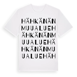 Hähkänän muu alue ordlek t-shirt – ekologisk bomull t-shirt från Pinshirt