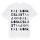 Halikon keskustaajama ordlek t-shirt