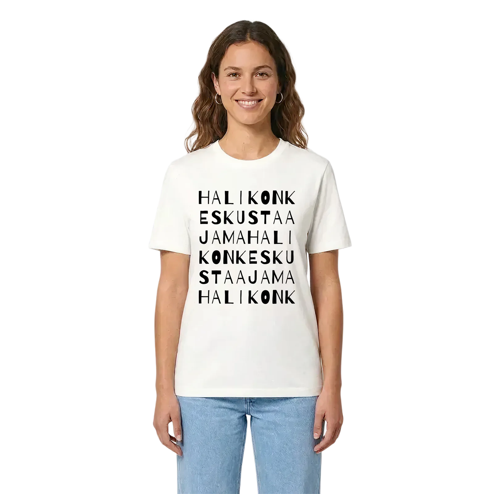 Halikon keskustaajama ordlek t-shirt – White, i miljö