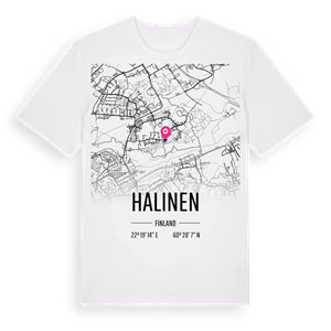 Halinen karta t-shirt – ekologisk bomull t-shirt från Pinshirt
