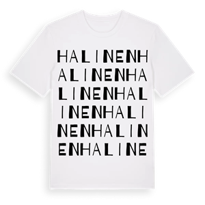 Halinen ordlek t-shirt – ekologisk bomull t-shirt från Pinshirt