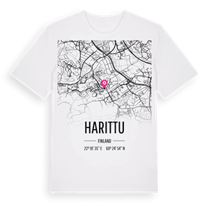 Harittu karta t-shirt – ekologisk bomull t-shirt från Pinshirt