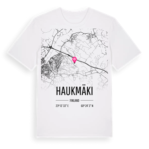 Haukmäki karta t-shirt – ekologisk bomull t-shirt från Pinshirt