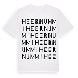Heernummi ordlek t-shirt – ekologisk bomull t-shirt från Pinshirt