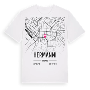 Hermanni karta t-shirt – ekologisk bomull t-shirt från Pinshirt