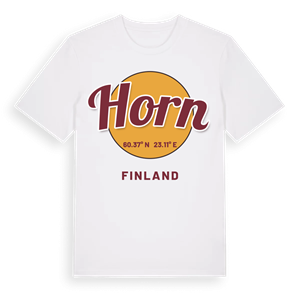 Horn cirkel t-shirt – ekologisk bomull t-shirt från Pinshirt