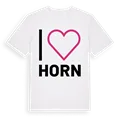Jag älskar Horn t-shirt stort tryck