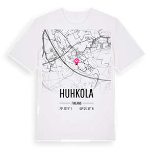 Huhkola karta t-shirt – ekologisk bomull t-shirt från Pinshirt
