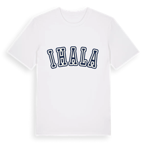 Ihala college t-shirt – ekologisk bomull t-shirt från Pinshirt