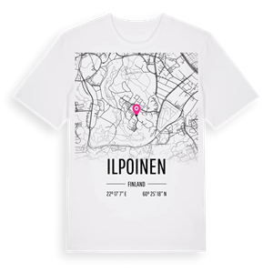 Ilpoinen karta t-shirt – ekologisk bomull t-shirt från Pinshirt