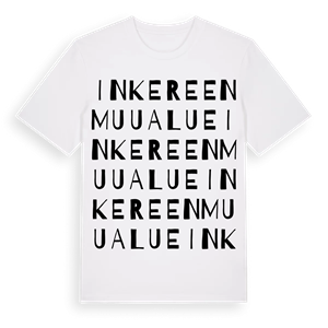 Inkereen muu alue ordlek t-shirt – ekologisk bomull t-shirt från Pinshirt
