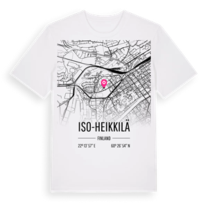 Iso-Heikkilä karta t-shirt – ekologisk bomull t-shirt från Pinshirt