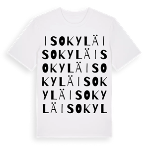 Isokylä ordlek t-shirt – ekologisk bomull t-shirt från Pinshirt
