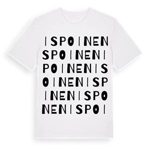 Ispoinen ordlek t-shirt – ekologisk bomull t-shirt från Pinshirt