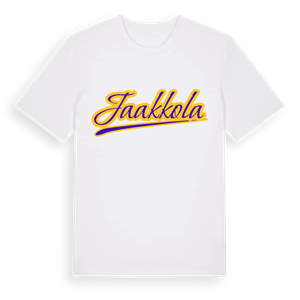 Jaakkola baseball t-shirt – ekologisk bomull t-shirt från Pinshirt