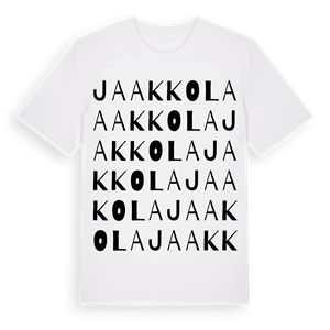 Jaakkola ordlek t-shirt – ekologisk bomull t-shirt från Pinshirt
