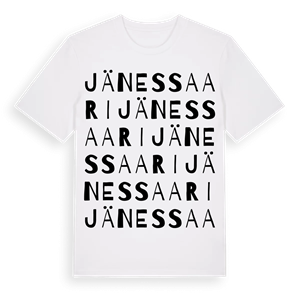 Jänessaari ordlek t-shirt – ekologisk bomull t-shirt från Pinshirt