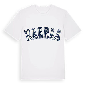 Kaerla college t-shirt – ekologisk bomull t-shirt från Pinshirt
