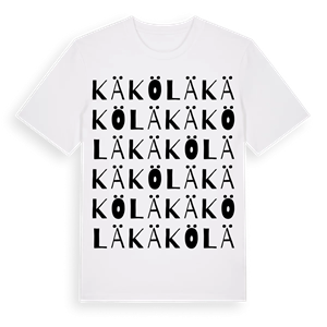 Käkölä ordlek t-shirt – ekologisk bomull t-shirt från Pinshirt