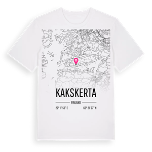 Kakskerta karta t-shirt – ekologisk bomull t-shirt från Pinshirt