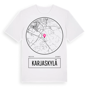 Karjaskylä t-shirt – ekologisk bomull t-shirt från Pinshirt
