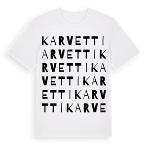 Karvetti ordlek t-shirt – ekologisk bomull t-shirt från Pinshirt