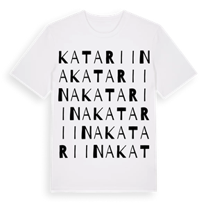 Katariina ordlek t-shirt – ekologisk bomull t-shirt från Pinshirt