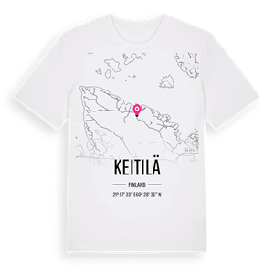 Keitilä karta t-shirt – ekologisk bomull t-shirt från Pinshirt