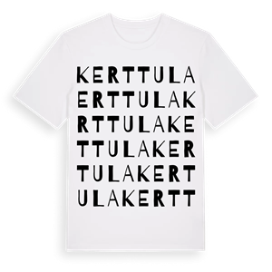 Kerttula ordlek t-shirt – ekologisk bomull t-shirt från Pinshirt