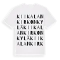 Kiikalan kirkonkylä ordlek t-shirt