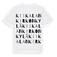 Kiikalan kirkonkylä ordlek t-shirt